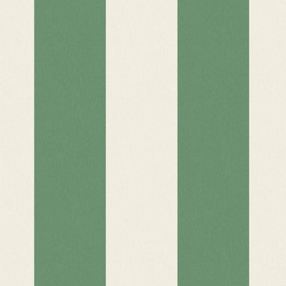 Awning Stripe Green/Magnolia wallpaper by Woodchip & Magnolia