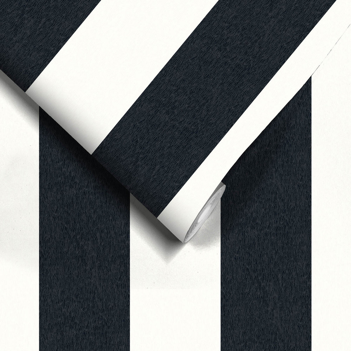 Awning Stripe Monochrome wallpaper by Woodchip & Magnolia