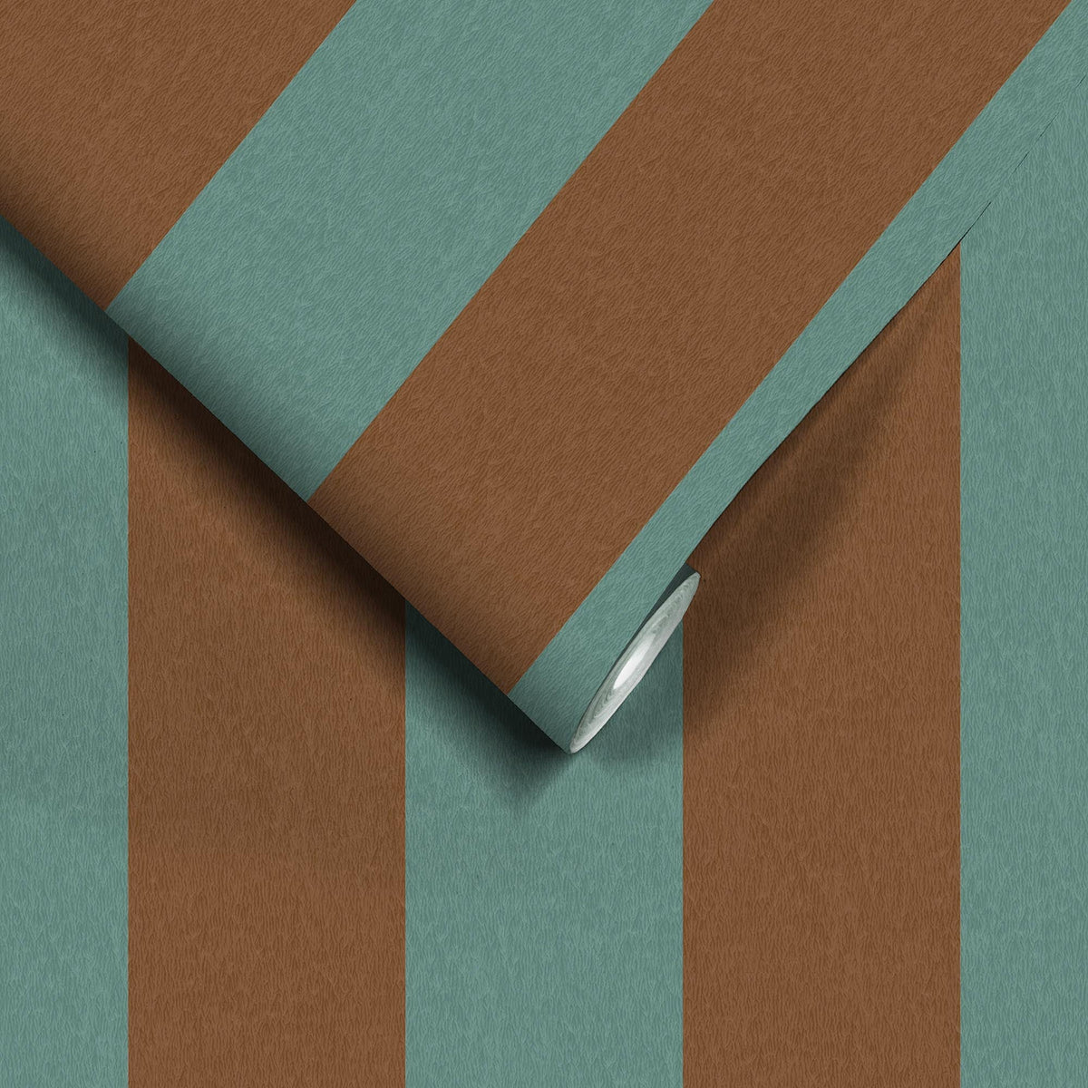 Awning Stripe Jade wallpaper by Woodchip & Magnolia