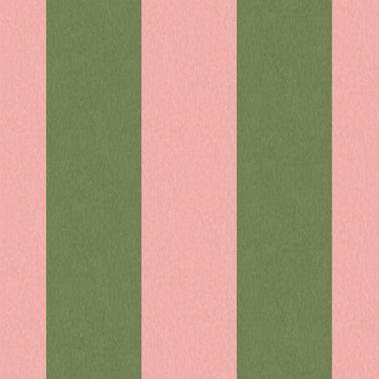 Awning Stripe Pickle Pink wallpaper by Woodchip & Magnolia