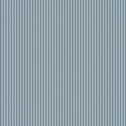 Matchstick Stripe Navy/White Wallpaper
