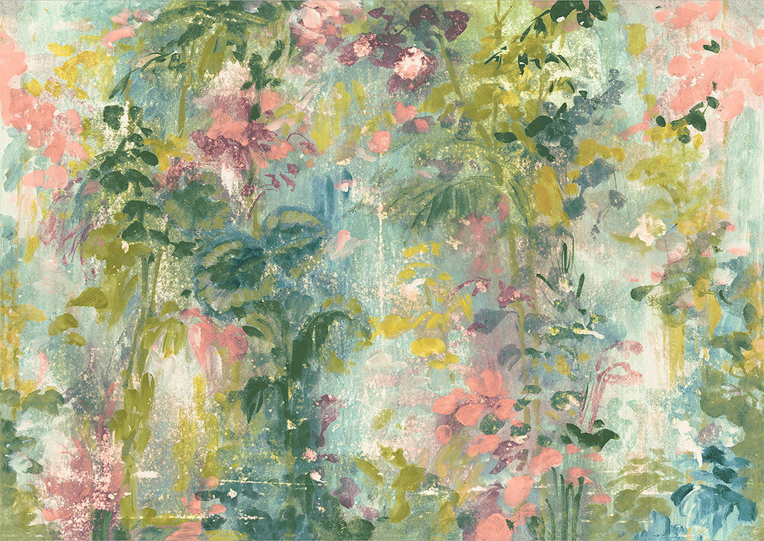 Aquarelle Summer Velvet Fabric
