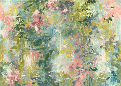 Aquarelle Summer Velvet Fabric