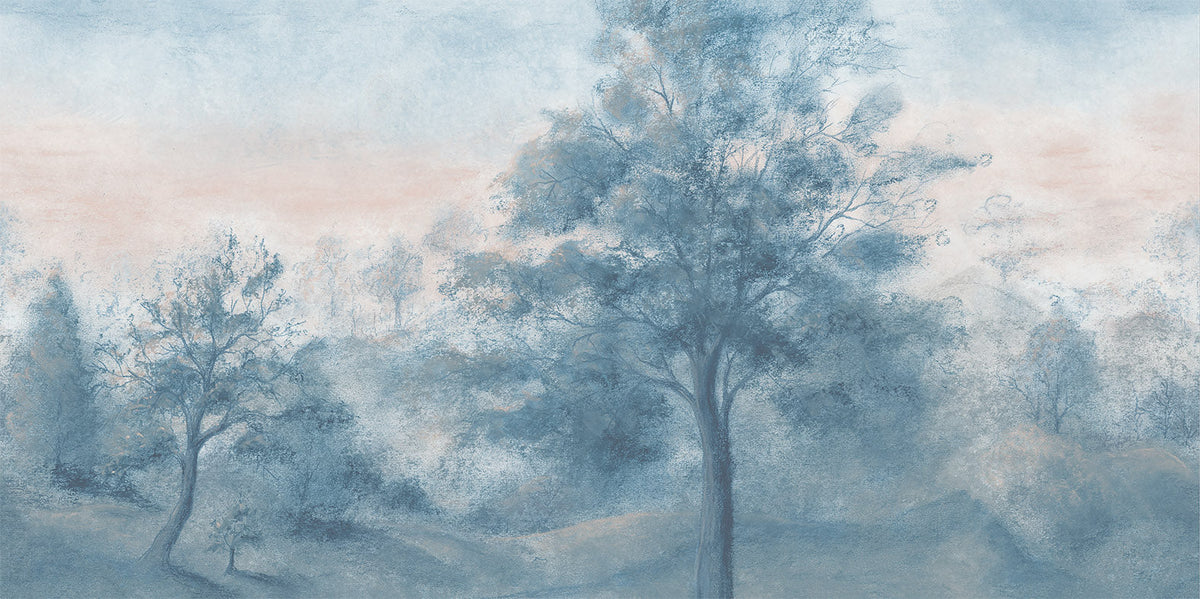 Quarlton Ink Blue mural by Woodchip & Magnolia