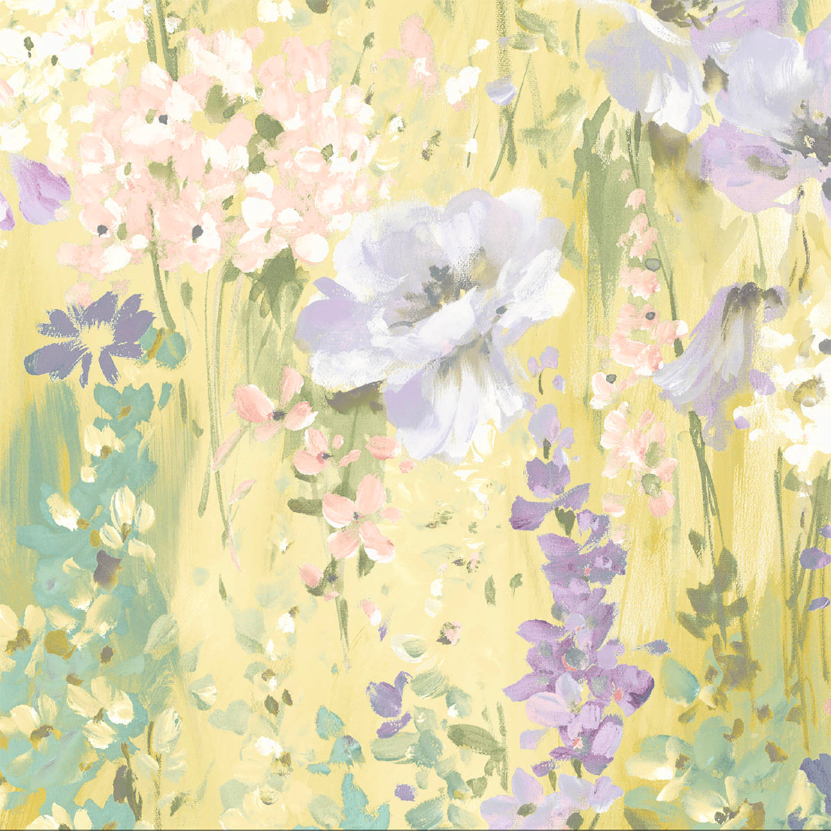 Wilderness Lemon Burst Velvet Fabric
