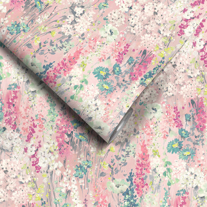 Wilderness Shell Pink wallpaper by Woodchip & Magnolia