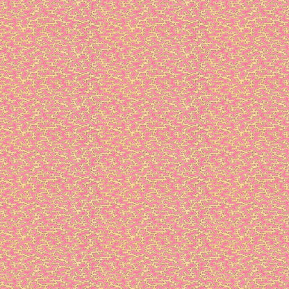 Rubigo Rhubarb Pink wallpaper by Woodchip & Magnolia