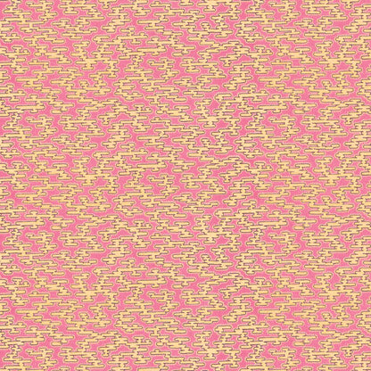 Rubigo Rhubarb Pink wallpaper by Woodchip & Magnolia