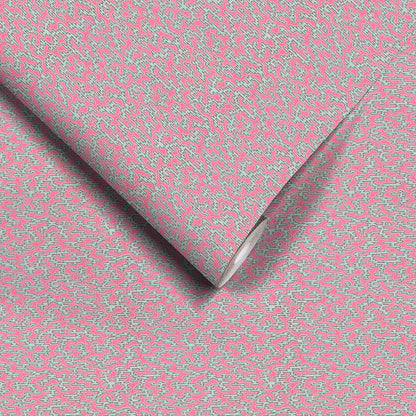 Rubigo Bubblegum Pink wallpaper by Woodchip & Magnolia