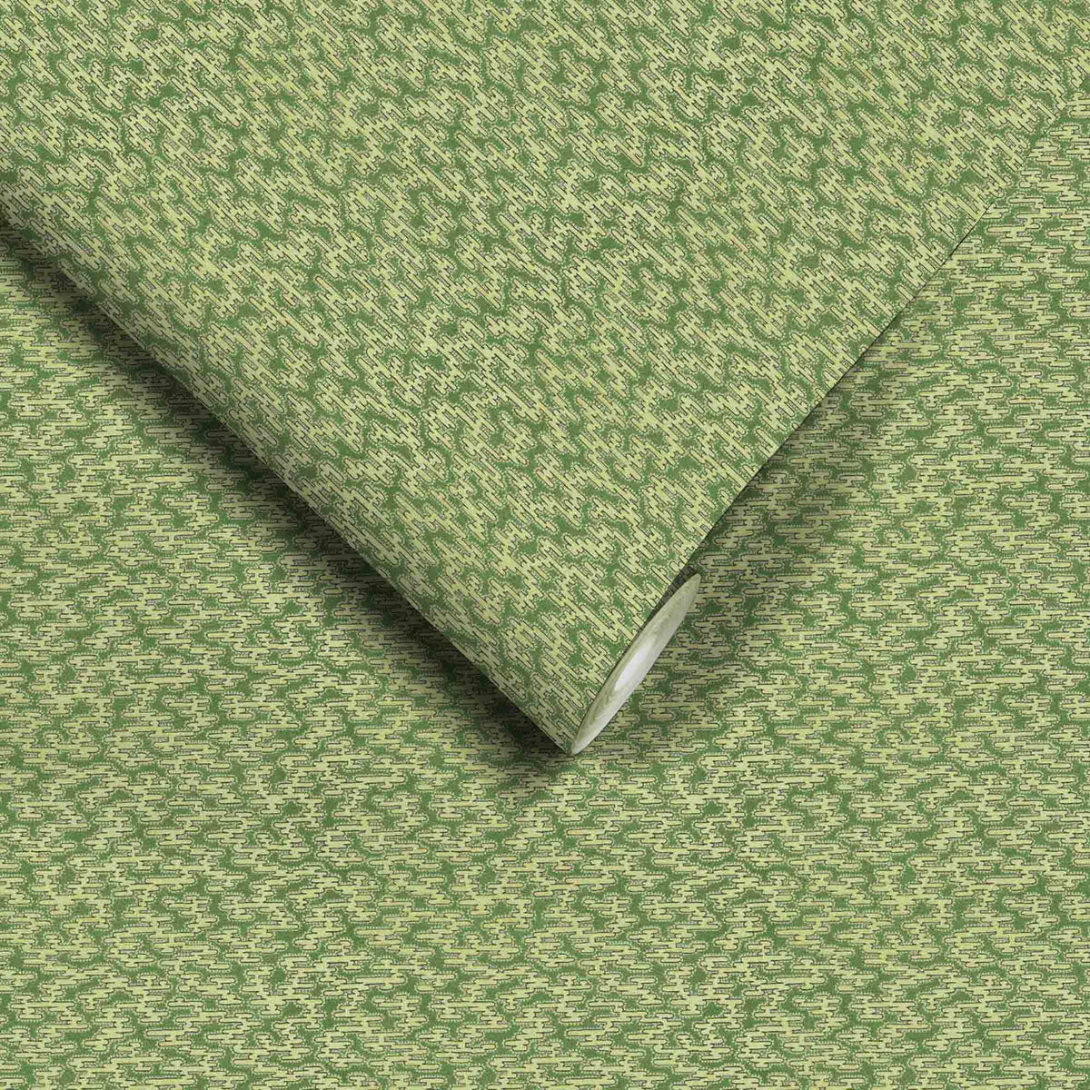 Rubigo Olive Green wallpaper by Woodchip & Magnolia
