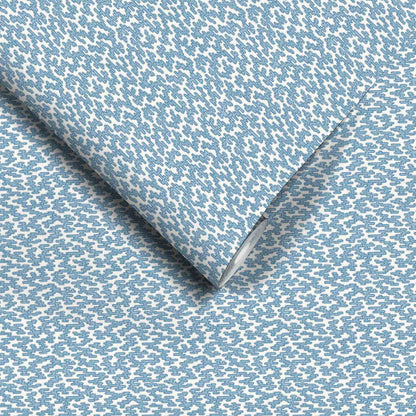 Rubigo French Blue wallpaper by Woodchip & Magnolia