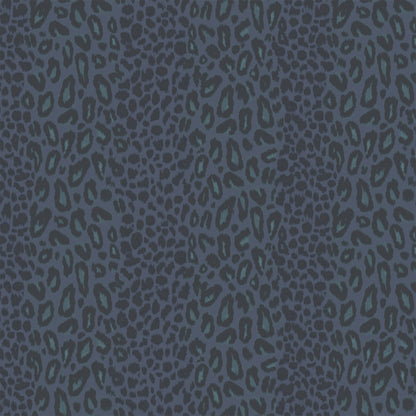 Tabby Kat Navy Stripe Wallpaper