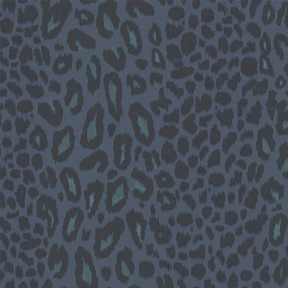 Tabby Kat Navy Linen Stripe Fabric