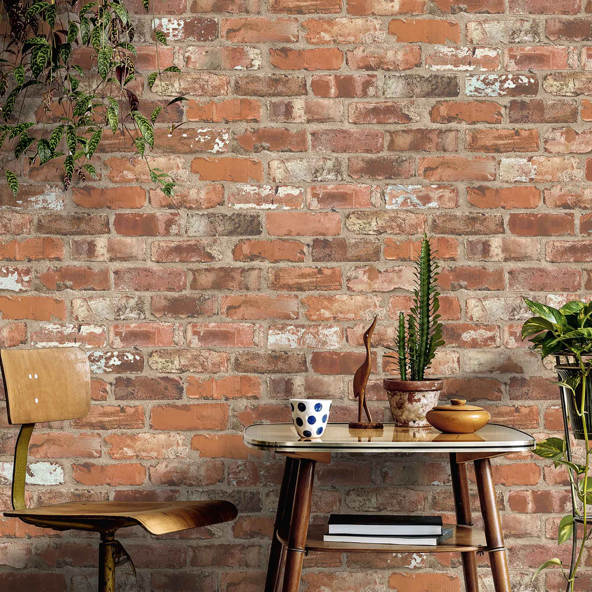 Castlefield Brick Clay wallpaper by Woodchip & Magnolia