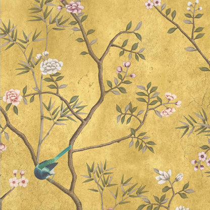 Onism Old Gold Linen Fabric