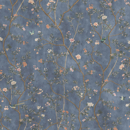 Onism Winter Blue Velvet Fabric
