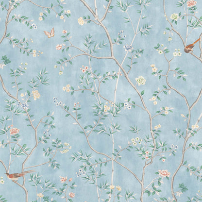 Onism Sky Blue Velvet Fabric