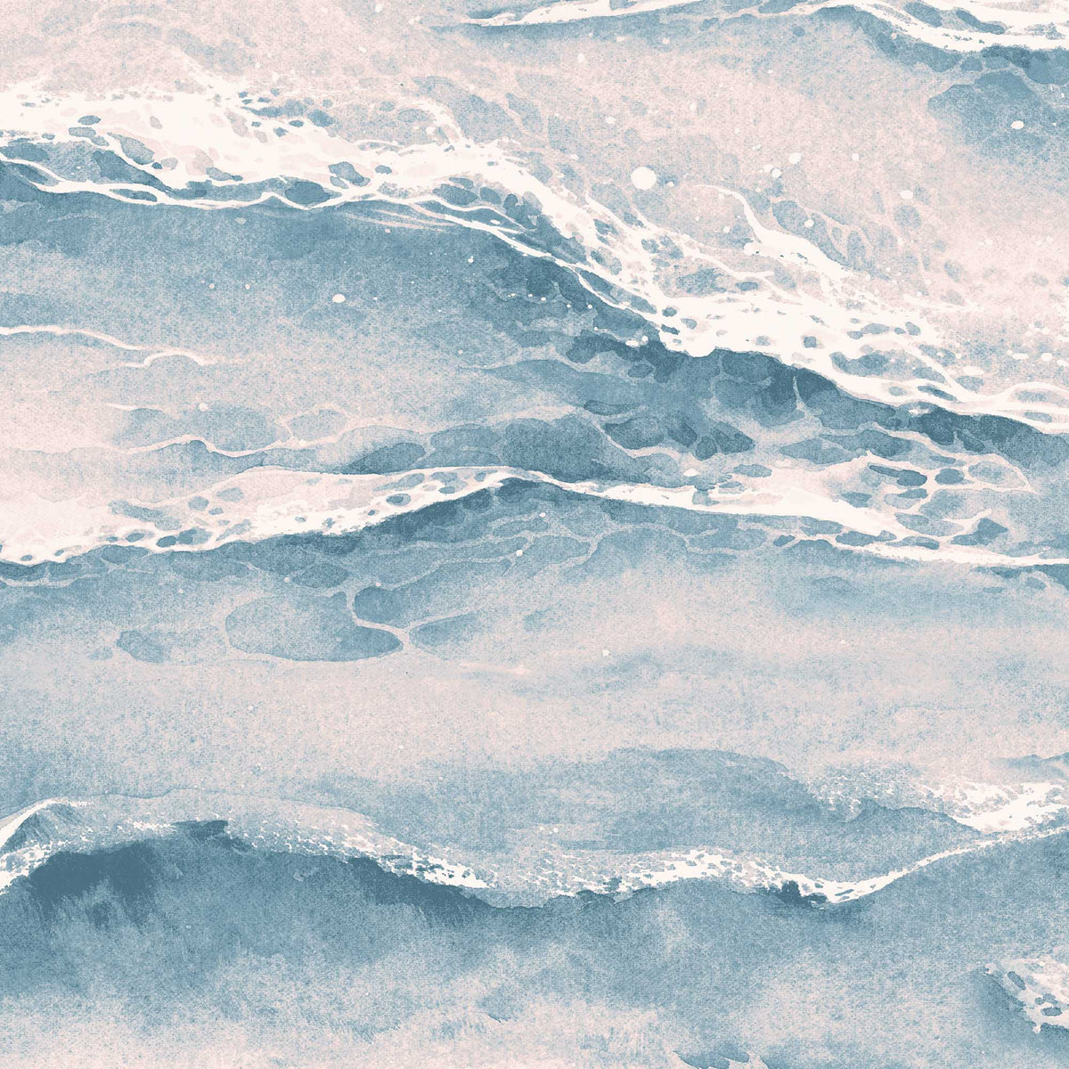 Ebb & Flow Sea Wave Ocean Sunset Wallpaper