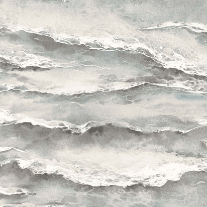 Ebb & Flow Sea Wave Storm Wallpaper