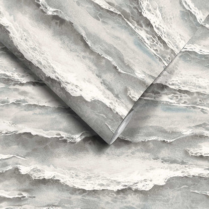 Ebb & Flow Sea Wave Storm Wallpaper