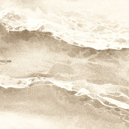 Ebb & Flow Sea Wave Sand Wallpaper