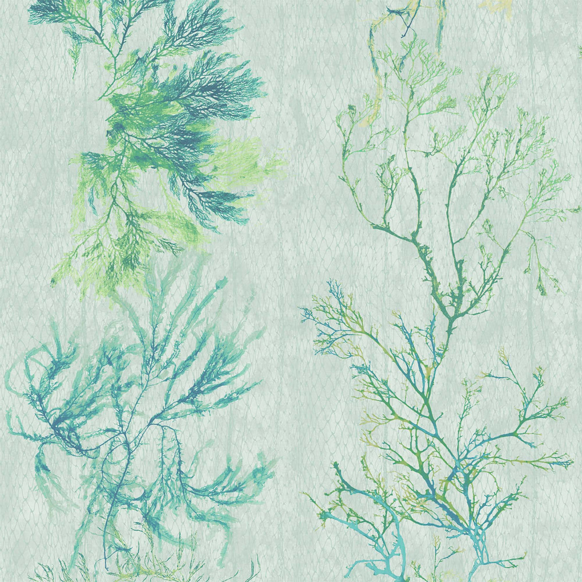 Seagrass Seaweed Stripe Aquamarine Wallpaper