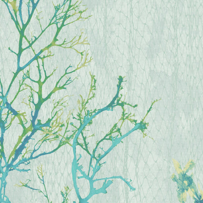 Seagrass Seaweed Stripe Aquamarine Wallpaper