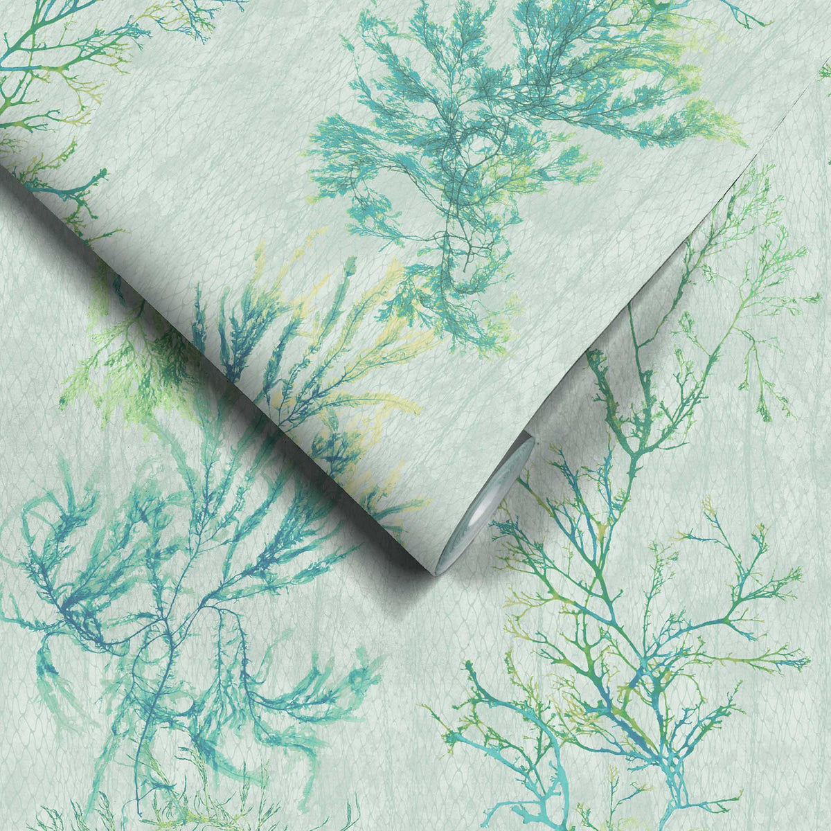 Seagrass Seaweed Stripe Aquamarine Wallpaper