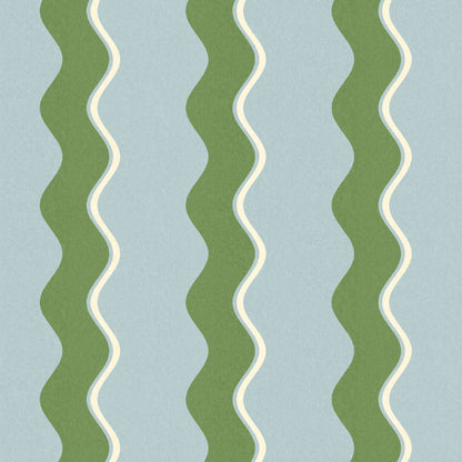 Cari Wave Pacific Blue wallpaper by Woodchip & Magnolia