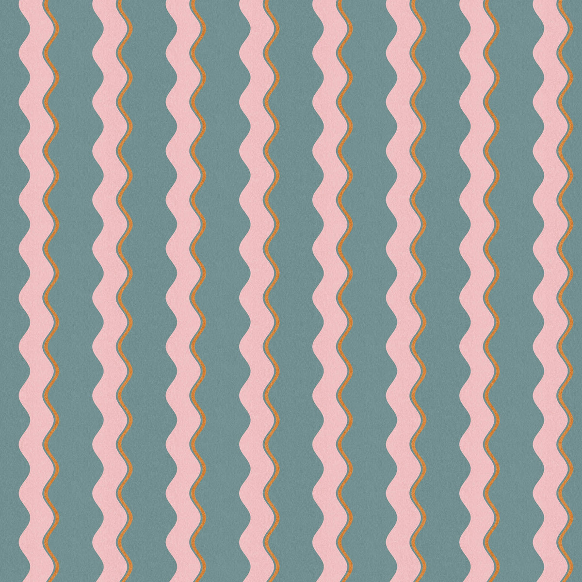 Cari Wave Marine Blue wallpaper by Woodchip & Magnolia