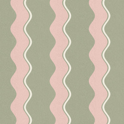 Cari Wave Bracken wallpaper by Woodchip & Magnolia