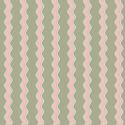Cari Wave Bracken Linen Fabric