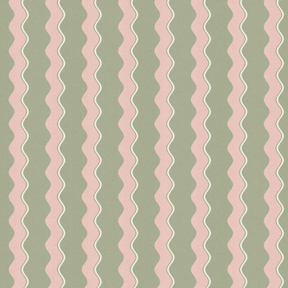 Cari Wave Bracken wallpaper by Woodchip & Magnolia