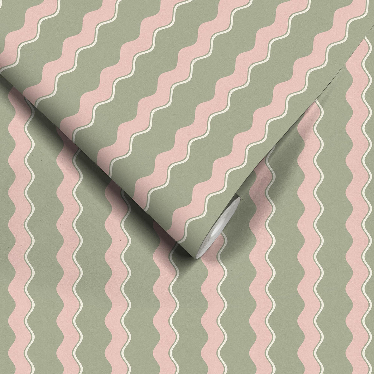 Cari Wave Bracken wallpaper by Woodchip & Magnolia