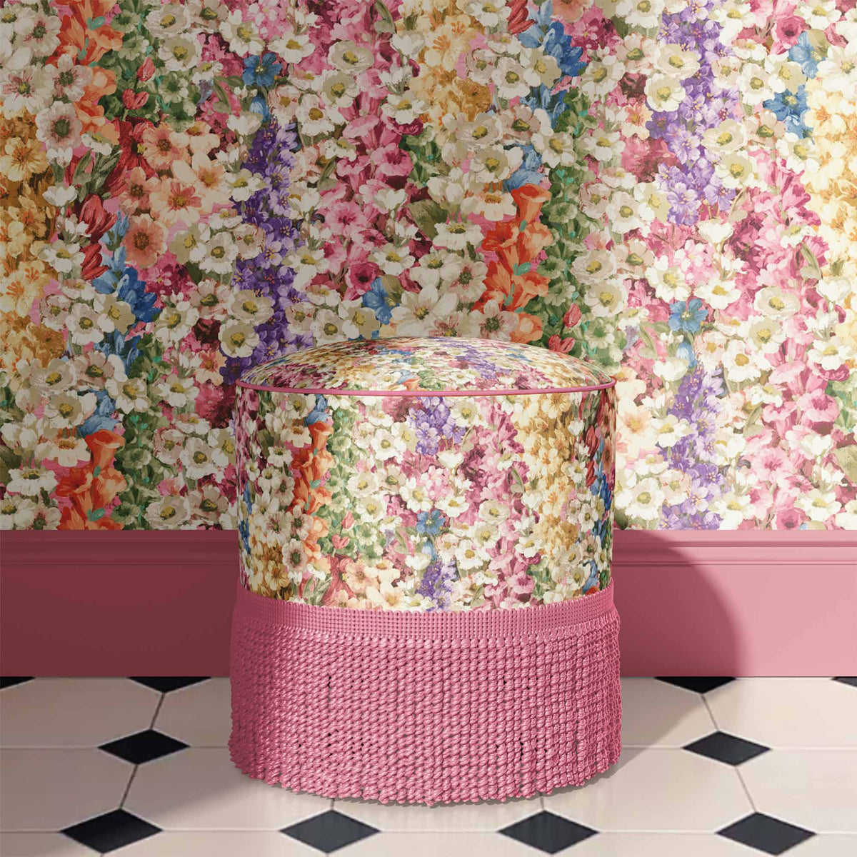 Alcea Summer wallpaper by Woodchip & Magnolia