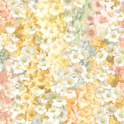 Alcea Golden Hour Velvet Fabric