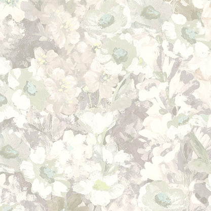 Alcea Grey Mist wallpaper by Woodchip & Magnolia