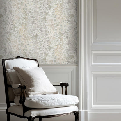 Alcea Grey Mist wallpaper by Woodchip & Magnolia