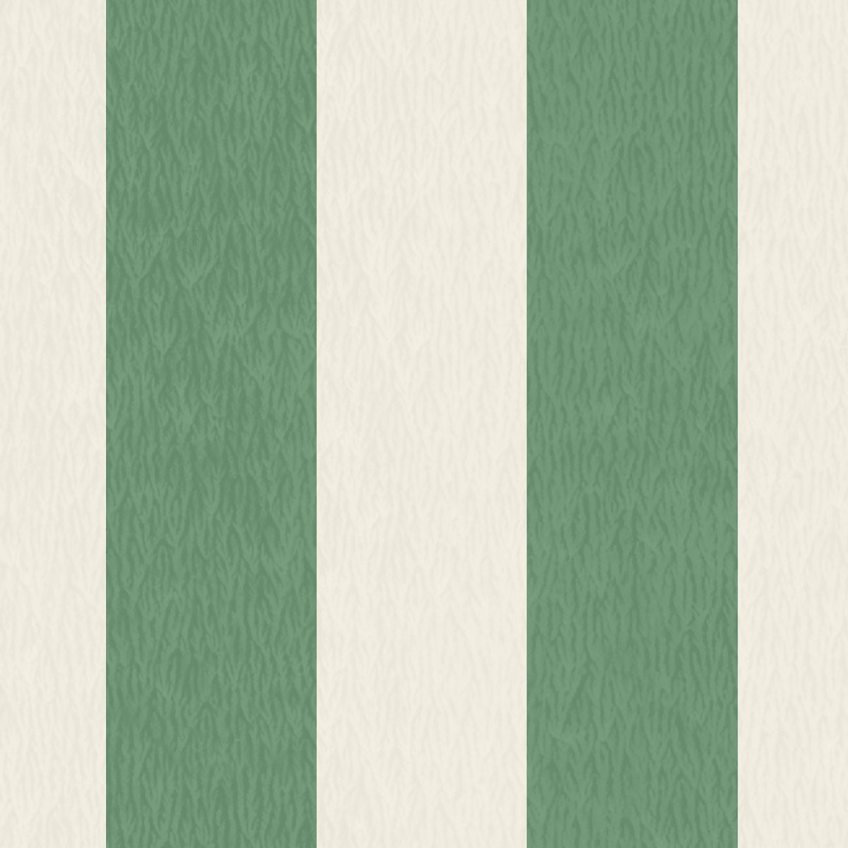 Jockey Stripe Green/Magnolia Linen Fabric