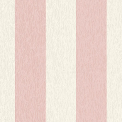 Jockey Stripe Pink Cloud Linen Fabric