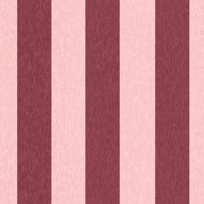 Jockey Stripe Maroon Linen Fabric