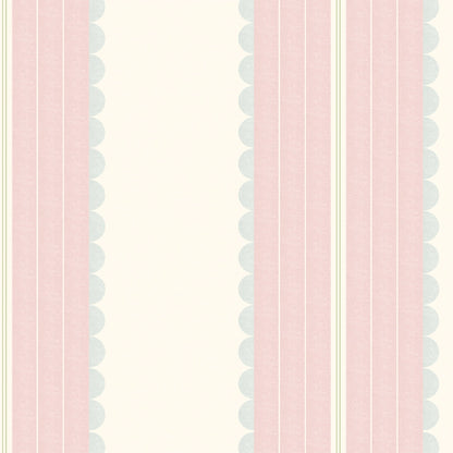 Pin Up Stripe Pastel Pink wallpaper by Woodchip & Magnolia