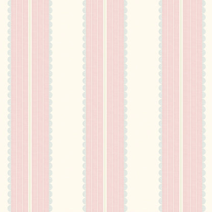 Pin Up Stripe Pastel Pink wallpaper by Woodchip & Magnolia