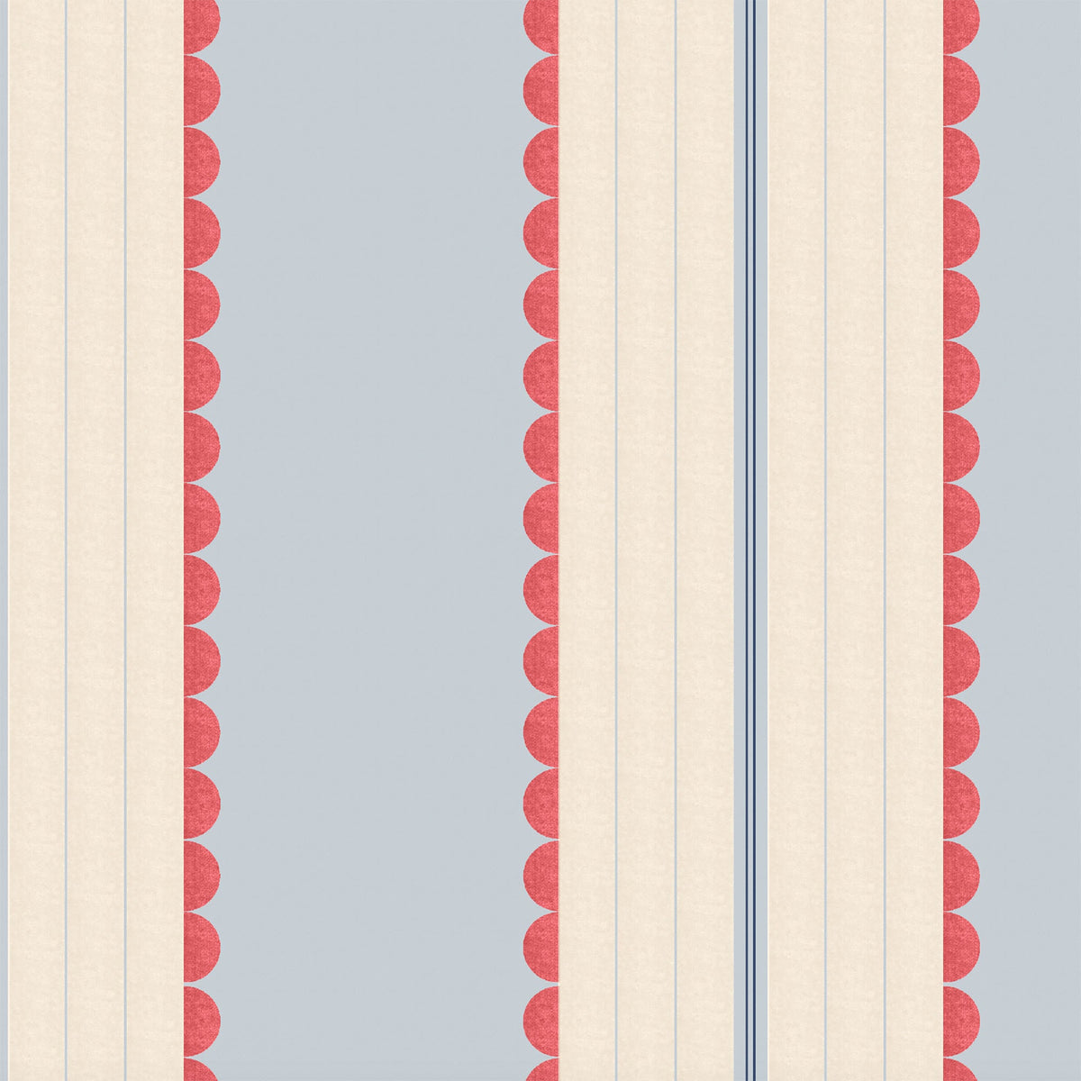 Pin Up Stripe Red Blue wallpaper by Woodchip & Magnolia