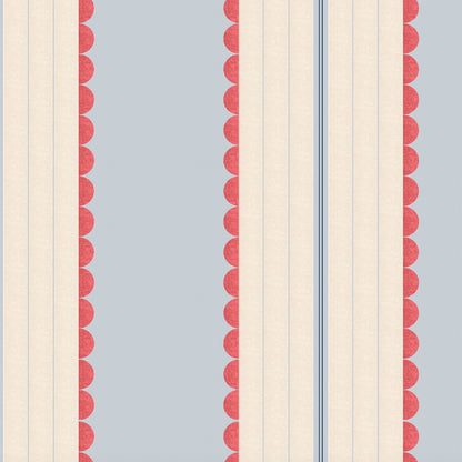 Pin Up Stripe Red Blue wallpaper by Woodchip & Magnolia