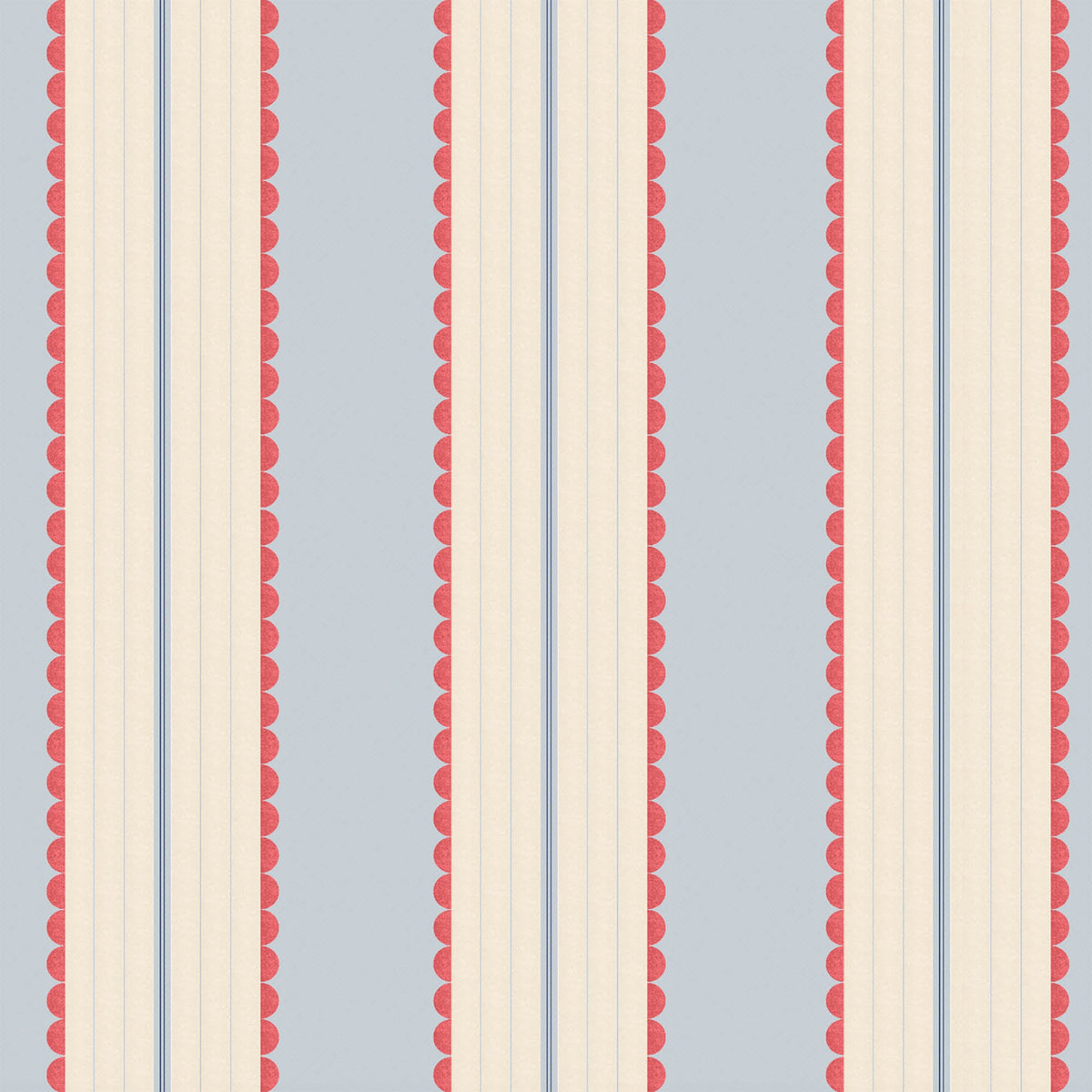 Pin Up Stripe Red Blue wallpaper by Woodchip & Magnolia