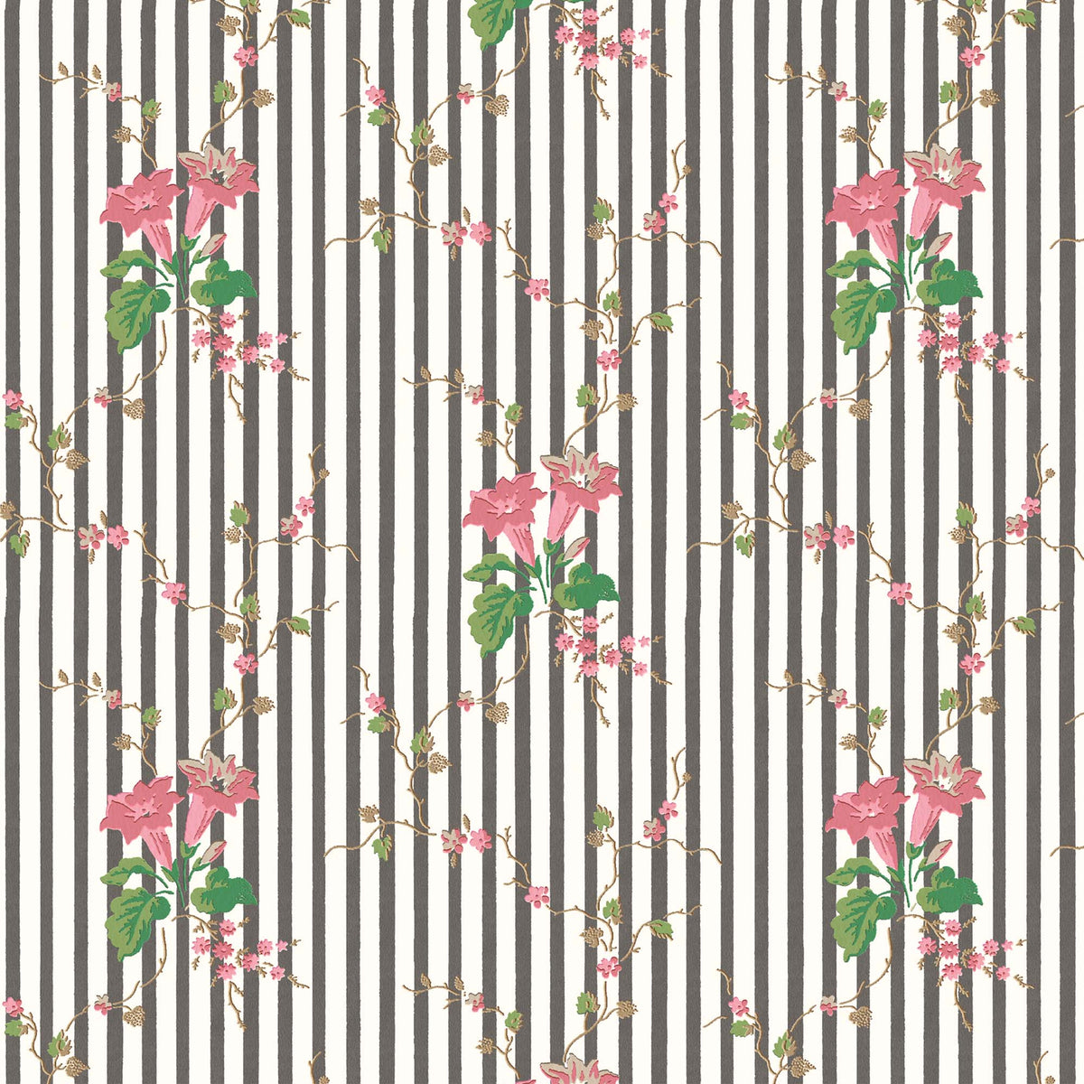 Lilibet Monochrome wallpaper by Woodchip & Magnolia