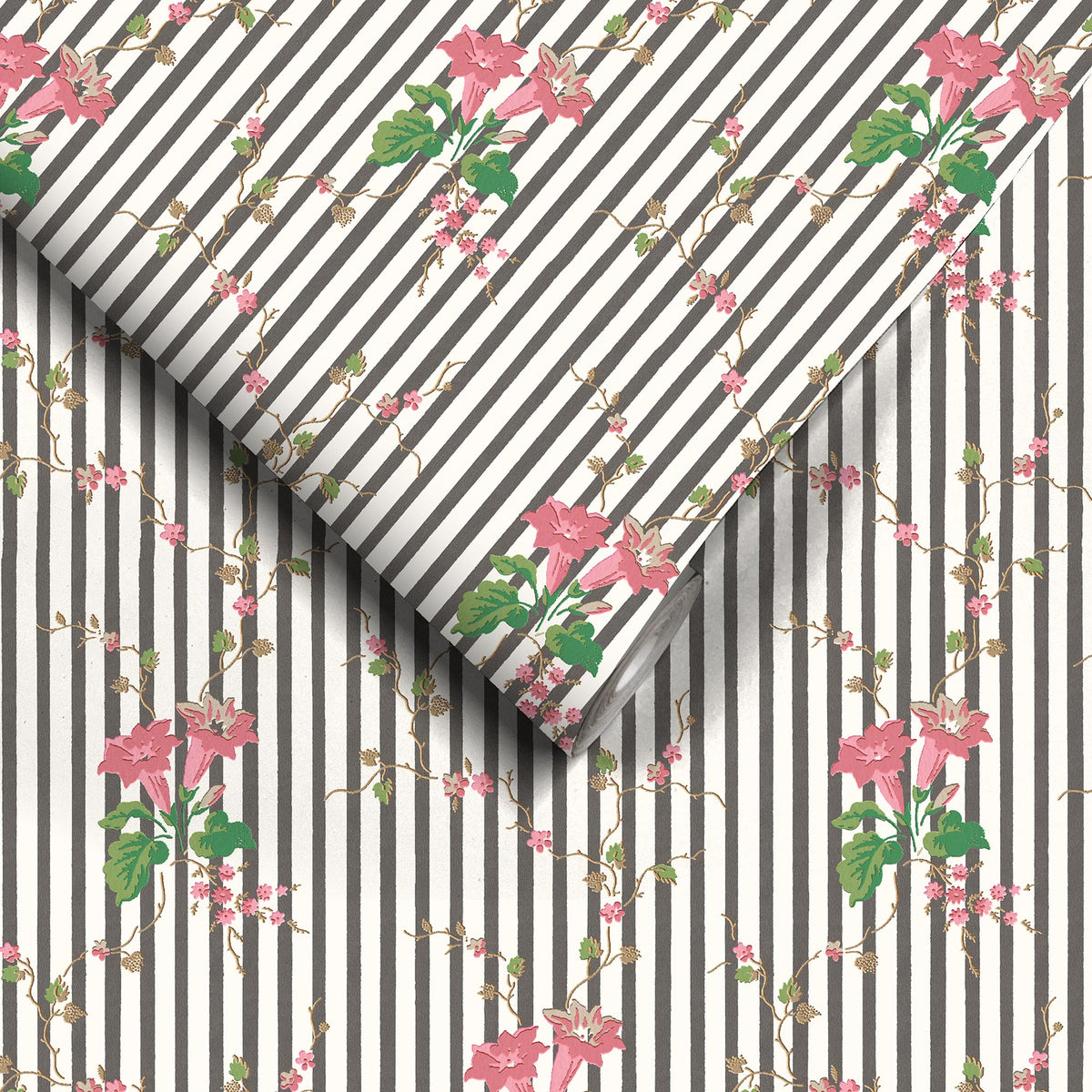 Lilibet Monochrome wallpaper by Woodchip & Magnolia