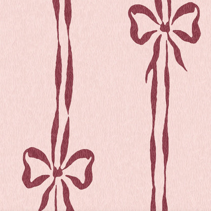 Bow Peep Cherry Pink wallpaper by Woodchip & Magnolia