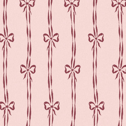 Bow Peep Cherry Pink wallpaper by Woodchip & Magnolia